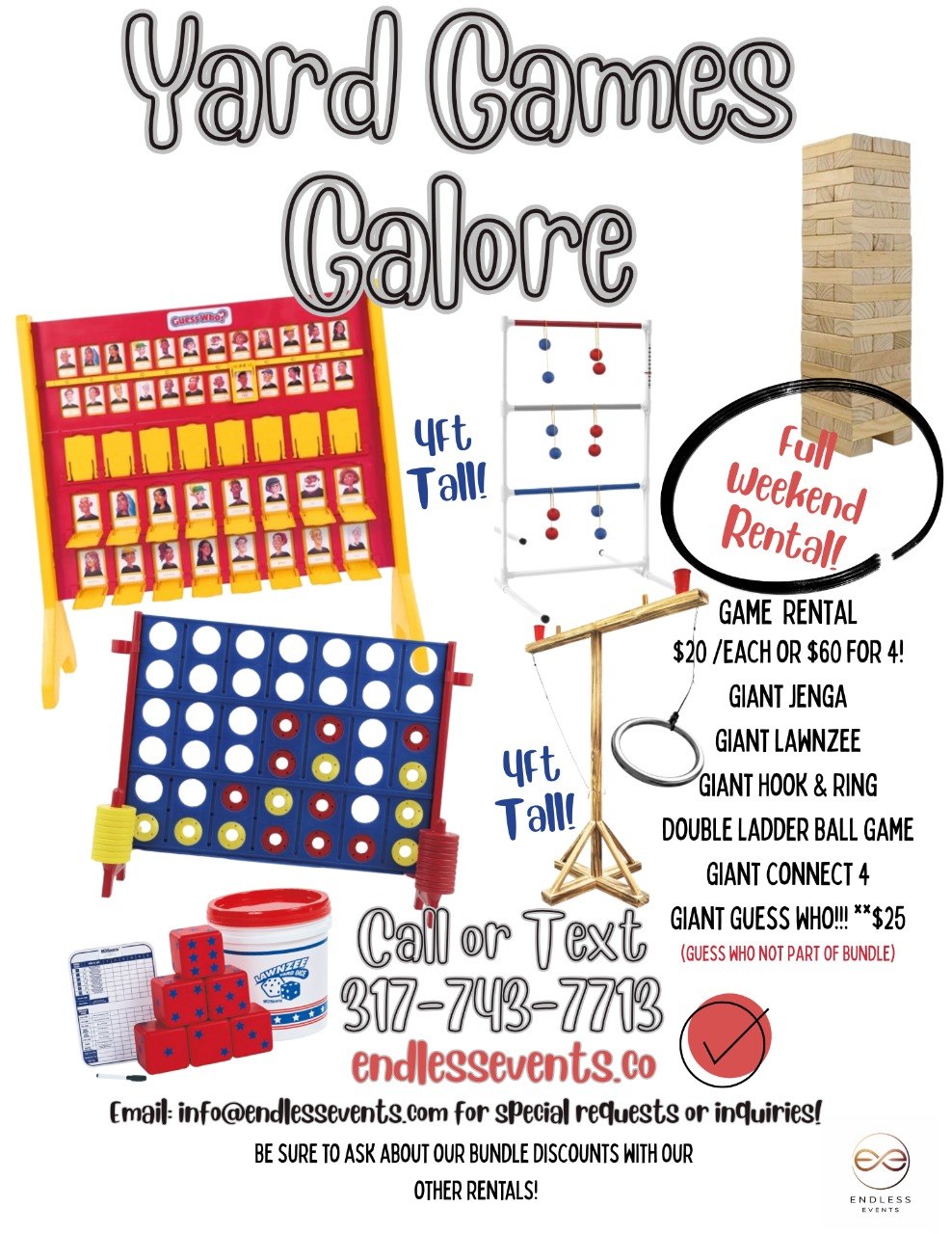 Yard games flyer